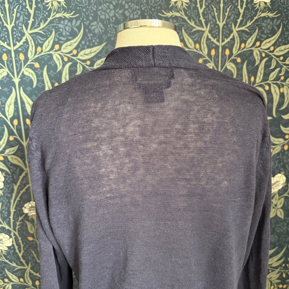 Nanette Lepore 100% Linen Open Front Cardigan - Picture 4 of 9
